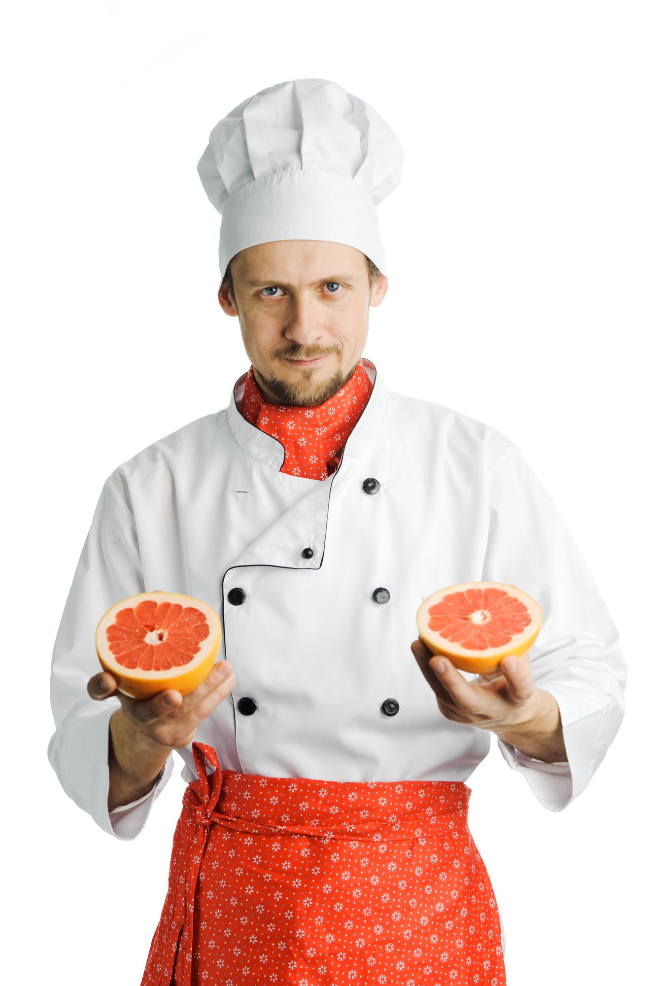 Portret szefa kuchni — prowadzący warsztat